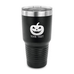 Halloween Pumpkin 30 oz Stainless Steel Tumbler - Black - Single Sided (Personalized)