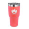 Halloween Pumpkin 30 oz Stainless Steel Ringneck Tumblers - Coral - FRONT