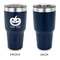 Halloween Pumpkin 30 oz Stainless Steel Ringneck Tumblers - Navy - Single Sided - APPROVAL