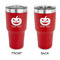 Halloween Pumpkin 30 oz Stainless Steel Tumbler - Red - Double Sided (Personalized)