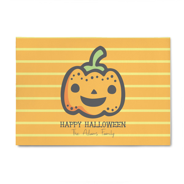 Custom Halloween Pumpkin 4' x 6' Patio Rug (Personalized)