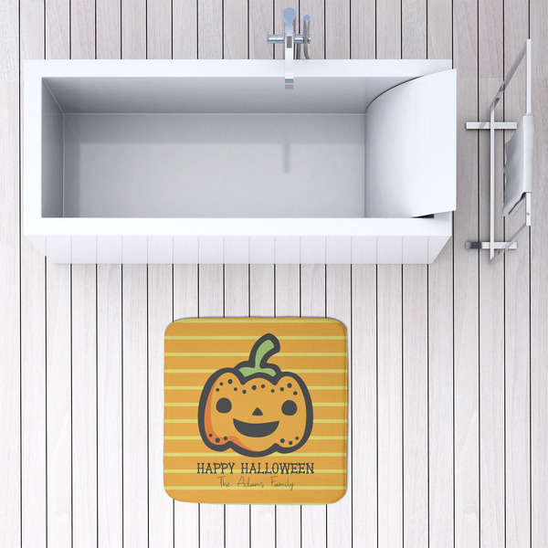 Halloween Pumpkin 48x48 Foam Memory Mat - LIFESTYLE