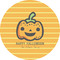 Halloween Pumpkin Multipurpose Round Labels - 5" (Personalized)