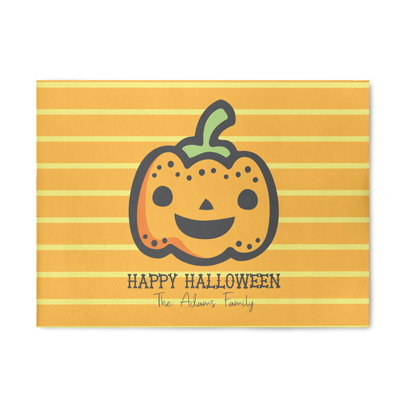 Custom Halloween Pumpkin 5' x 7' Indoor Area Rug (Personalized)