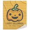 Halloween Pumpkin Sherpa Throw Blanket - 60"x80" (Personalized)