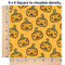 Halloween Pumpkin 6x6 Swatch of Fabric