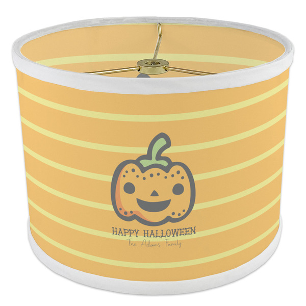 Halloween Pumpkin 8" Drum Lampshade - ANGLE Poly-Film