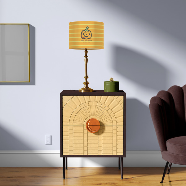 Halloween Pumpkin 8" Drum Lampshade - LIFESTYLE