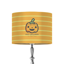 Halloween Pumpkin 8" Drum Lamp Shade - Fabric (Personalized)