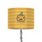 Halloween Pumpkin 8" Drum Lampshade - ON STAND (Fabric)