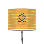 Halloween Pumpkin 8" Drum Lamp Shade - Poly-film (Personalized)