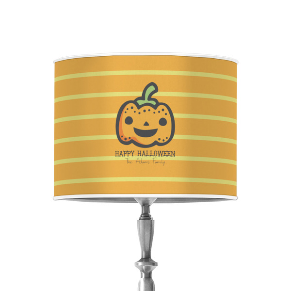 Custom Halloween Pumpkin 8" Drum Lamp Shade - Poly-film (Personalized)