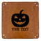 Halloween Pumpkin 9" x 9" Leatherette Snap Up Tray - APPROVAL (FLAT)