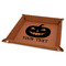 Halloween Pumpkin 9" x 9" Leatherette Snap Up Tray - FOLDED