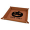 Halloween Pumpkin Faux Leather Dice Tray - 9" x 9" - Rawhide (Personalized)