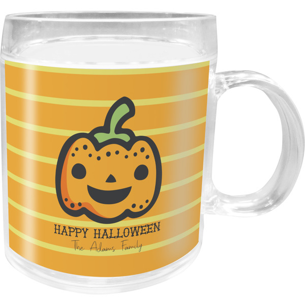 Custom Halloween Pumpkin Acrylic Kids Mug (Personalized)