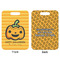 Halloween Pumpkin Aluminum Luggage Tag (Front + Back)