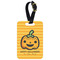 Halloween Pumpkin Aluminum Luggage Tag (Personalized)