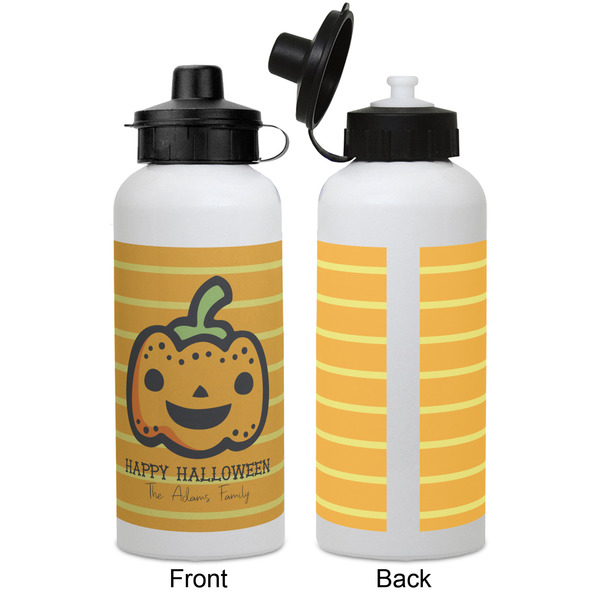Halloween Pumpkin Aluminum Water Bottle - White APPROVAL