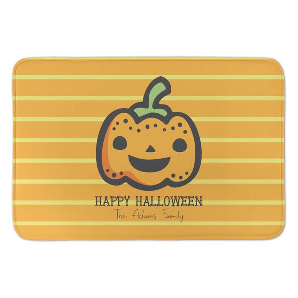 Custom Halloween Pumpkin Anti-Fatigue Kitchen Mat (Personalized)