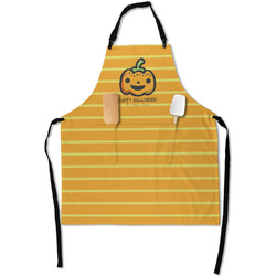 Halloween Pumpkin Apron With Pockets w/ Name or Text