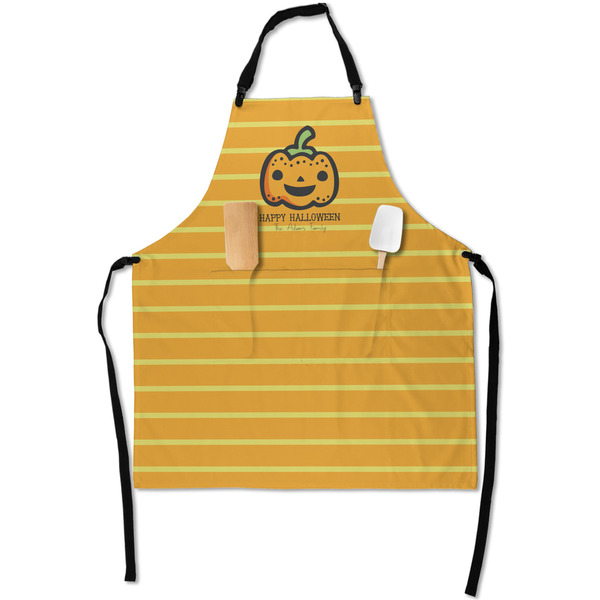 Custom Halloween Pumpkin Apron With Pockets w/ Name or Text