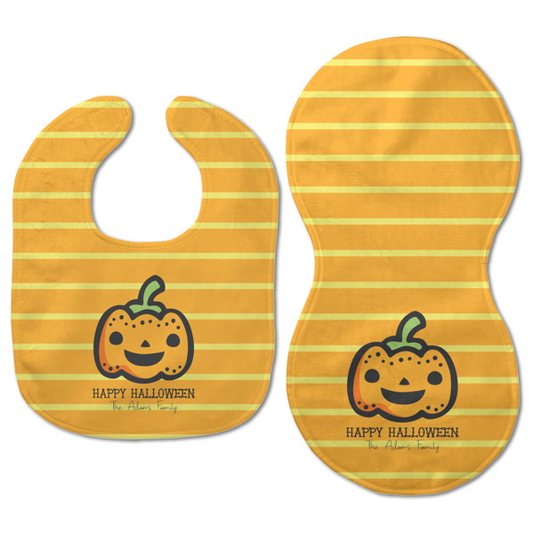 Halloween Pumpkin Baby Bib & Burp Set - Approval (new bib & burp)