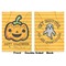 Halloween Pumpkin Baby Blanket (Double Sided - Printed Front and Back)