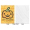 Halloween Pumpkin Baby Blanket (Single Sided - Printed Front, White Back)