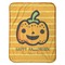 Halloween Pumpkin Baby Sherpa Blanket - Flat