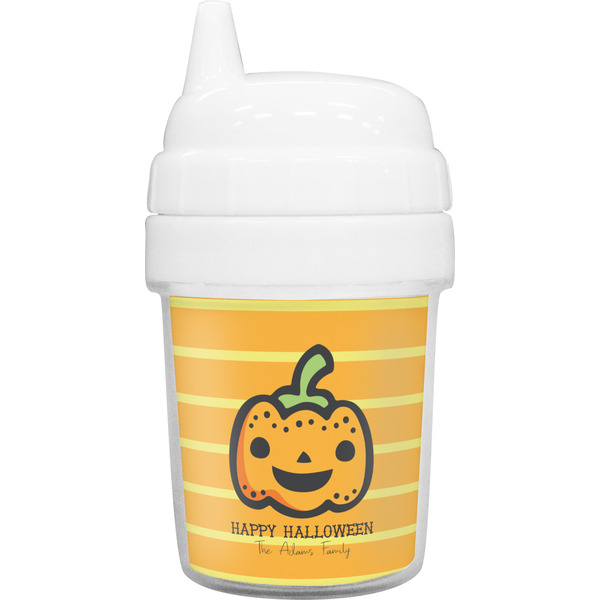 Custom Halloween Pumpkin Baby Sippy Cup (Personalized)