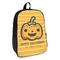 Halloween Pumpkin Backpack - angled view