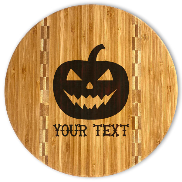 Custom Halloween Pumpkin Bamboo Cutting Board (Personalized)