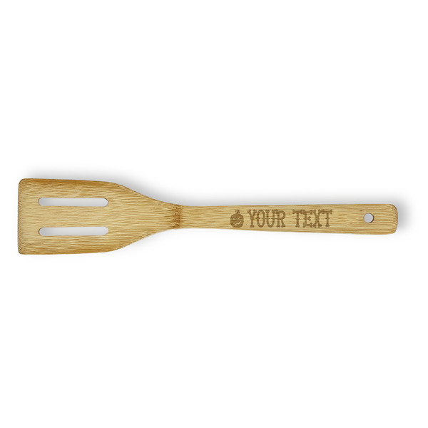 Halloween Pumpkin Bamboo Slotted Spatulas - Double Sided - FRONT