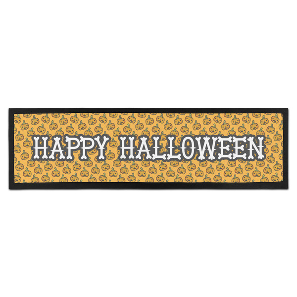 Custom Halloween Pumpkin Bar Mat - Large (Personalized)