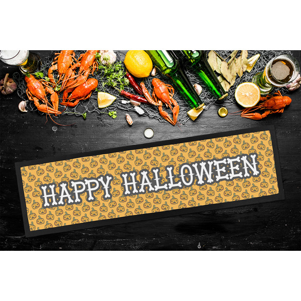 Halloween Pumpkin Bar Mat - Large - LIFESTYLE