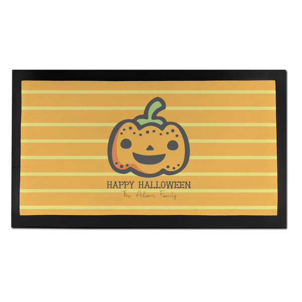 Custom Halloween Pumpkin Bar Mat - Small (Personalized)
