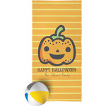 Halloween Pumpkin Beach Towel (Personalized)