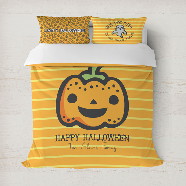 Custom Halloween Pumpkin Duvet Cover (Personalized)