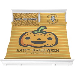 Halloween Pumpkin Comforter Set - King (Personalized)