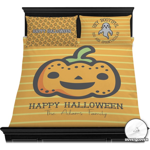 Halloween Pumpkin Bedding Set (Queen) - Duvet