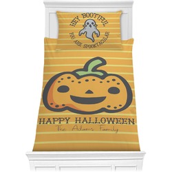 Halloween Pumpkin Comforter Set - Twin XL (Personalized)