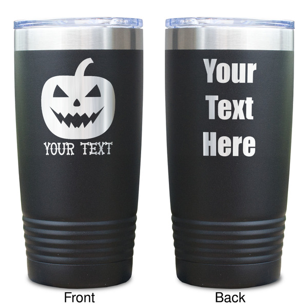 Halloween Pumpkin Black Polar Camel Tumbler - 20oz - Double Sided  - Approval