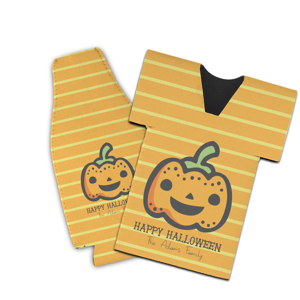 Custom Halloween Pumpkin Bottle Cooler (Personalized)