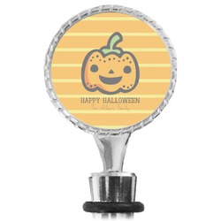 Halloween Pumpkin Wine Bottle Stopper (Personalized)