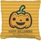 Halloween Pumpkin Burlap Pillow 24"