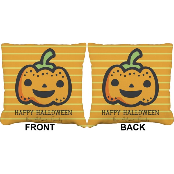 Halloween Pumpkin Burlap Pillow Approval