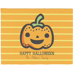 Halloween Pumpkin Woven Fabric Placemat - Twill w/ Name or Text