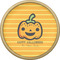 Halloween Pumpkin Cabinet Knob - Gold - Front