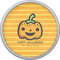 Halloween Pumpkin Cabinet Knob - Nickel - Front